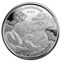 Dominica 2 Dollar EC8_5 Mountain Chicken / Berghuhn (Froschlurch) 2022 1 Oz Silber
