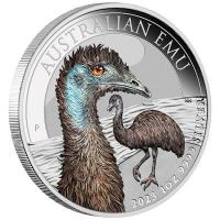 Australien 1 AUD Emu Color 2023 1 Oz Silber Color