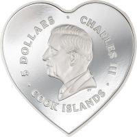 Cook Island - 5 CID Brilliant Love: Roses 2024 - Silber Proof