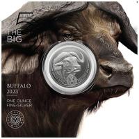 Sdafrika - 5 Rand Big Five II Bffel 2023 - 1 Oz Silber