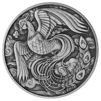 Australien - 1 AUD Myths & Legends: Phoenix 2023 - 1 Oz Silber Antik Finish Coincard
