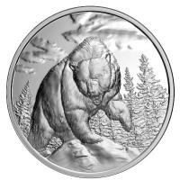 Kanada - 20 CAD Grizzly Bear 2023 - 1 Oz Silber PP Ultra High Relief