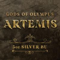 Tuvalu - 5 TVD Gods of Olympus: Artemis 2023 - 5 Oz Silber
