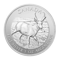 Kanada 5 CAD Wildlife Serie Antilope 2013 1 Oz Silber