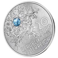 sterreich 20 EURO Schneeflocke 2023 Silber PP