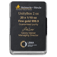 Heimerle + Meule Goldbarren UnityBox 20 x 1/10 Oz Gold Rckseite