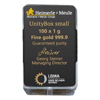 Heimerle + Meule - Goldbarren UnityBox Small - 100 x 1g Gold 