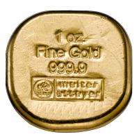 Heimerle + Meule Gold Gussbarren 1 Oz Gold  Rckseite