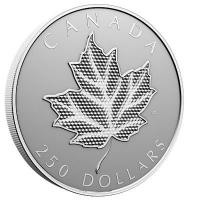 Kanada - 250 CAD Pulsierendes Maple Leaf 2024 - 1 KG Silber Reverse Proof