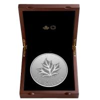 Kanada - 250 CAD Pulsierendes Maple Leaf 2024 - 1 KG Silber Reverse Proof