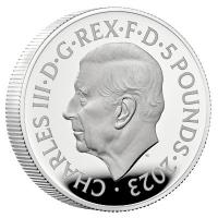 Grobritannien 10 GBP James Bond: Six Decades of 007 (1.) Die 60er Jahre 2023 5 Oz Silber PP Rckseite