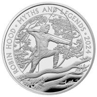 Grobritannien - 2 GBP Myth and Legends: Robin Hood 2024 - 1 Oz Silber PP