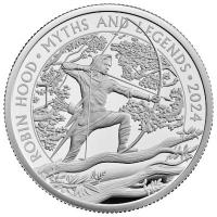 Grobritannien - 5 GBP Myth and Legends: Robin Hood 2024 - 2 Oz Silber PP