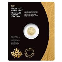 Kanada 5 CAD Treasured Gold Maple Leaf Eisbr 2024 1/10 Oz Gold