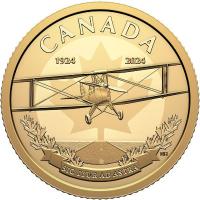 Kanada 100 CAD 100 Jahre Royal Canadian Air Force 2024 Gold Proof 