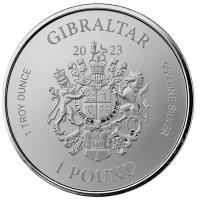 Gibraltar - 1 GBP Kriegselefant (War Elephant) 2023 - 1 Oz Silber