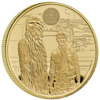 Grobritannien - 100 GBP Star Wars(TM) Han Solo and Chewbacca 2024 - 1 Oz Gold PP 