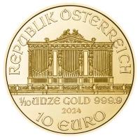 sterreich - 10 EURO Philharmoniker 2024 - 1/10 Oz Gold