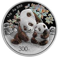 China 300 Yuan Panda 2024 1 KG Silber PP