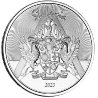 St. Lucia - 2 Dollar EC8_6 Wappen (Coat of Arms)  2023 - 1 Oz Silber