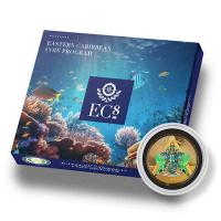 St. Lucia - 10 Dollar EC8_6 Wappen (Coat of Arms)  2023 - 1 Oz Gold Color (nur 100 Stck!!!)