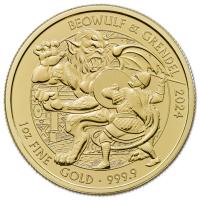 Grobritannien - 100 GBP Myth & Legends (7.) Beowulf und Grendel 2024 - 1 Oz Gold BU