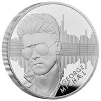 Grobritannien - 10 GBP Music Legends George Michael 2024 - 5 Oz Silber PP 