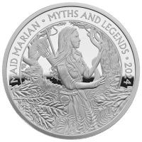 Grobritannien - 2 GBP Myth and Legends: Maid Marian 2024 - 1 Oz Silber PP