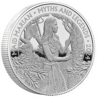 Grobritannien - 5 GBP Myth and Legends: Maid Marian 2024 - 2 Oz Silber PP
