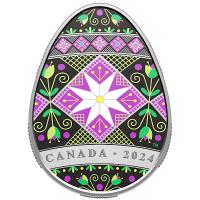 Kanada 20 CAD Traditionelle Pysanka 2024 1 Oz Silber PP