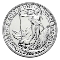 Grobritannien - 2 GBP Britannia 2013 - 1 Oz Silber