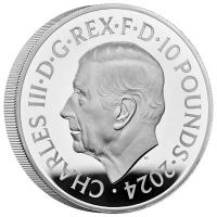 Grobritannien - 10 GBP Britannia 2024 - 5 Oz Silber PP