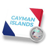 Cayman Islands - 1 Dollar Cayman Sea Life: Stachelrochen (Stingray) 2023 - 1 Oz Silber Color
