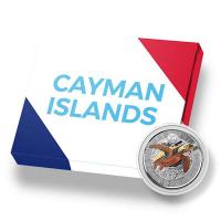 Cayman Islands - 1 Dollar Cayman Sea Life: Unechte Karettschildkrte (Loggerhead Turtle) 2023 - 1 Oz Silber Color