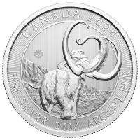 Kanada - 10 CAD Ice Age (2.) Wollhaarmammut 2024 - 2 Oz Silber