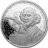 Niue - 2 NZD Icons of Inspiration: William Shakespeare 2024 - 1 Oz Silber PP (nur 100 Stck!!!)