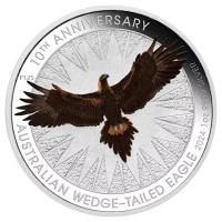 Australien - 1 AUD Wedge Tailed Eagle COLOR 2024 - 1 Oz Silber Color