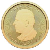 Kanada 20 CAD Maple Leaf 2024 1/2 Oz Gold Rckseite