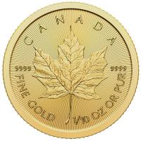 Kanada - 5 CAD Maple Leaf 2024 - 1/10 Oz Gold