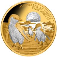 Niue 100 NZD Australien bei Nacht Zwergpinguin 2024 1 Oz Gold PP