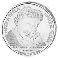 Serbien 100 Dinara Nikola Tesla Teleforce (Direct Energy Weapon) 2024 1 Oz Silber Rckseite