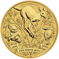 Australien 100 AUD 125 Jahre PerthMint 2024 1 Oz Gold