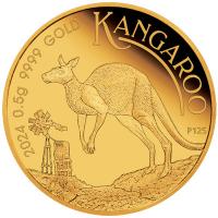 Australien - 2 AUD Knguru MiniRoo 2024 - 0,5g Gold