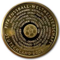 Goldmedaille FIFA Fussball-Weltmeisterscchaft 2006(TM) Gold Spiegelglanz