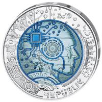 sterreich - 25 Euro Niob Serie Knstliche Intelligenz 2019 - Silber-Niob Mnze
