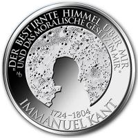 Deutschland 20 EURO 300 Geb. Immanuel Kant 2024 Silber Spiegelglanz