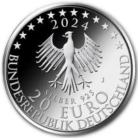 Deutschland - 20 EURO 300 Geb. Immanuel Kant 2024 - Silber Spiegelglanz