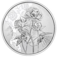 sterreich 10 Euro Sprache der Blumen (6.) Die Pfingstrose 2024 Silber HGH Blister