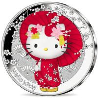 Frankreich 10 EUR Hello Kitty Japan 50. Jubilum 2024 Silber PP