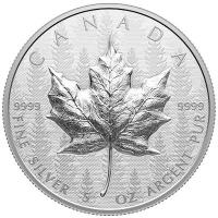 Kanada - 50 CAD Maple Leaf 2024 - 5 Oz Silber Ultra High Relief 
